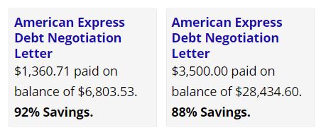 American Express debt settlement